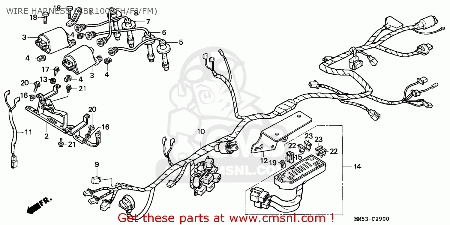 1993 honda cbr 900 rr fireblade wiring diagram