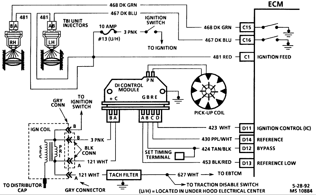 1993 tbi ecm wiring diagram c1500