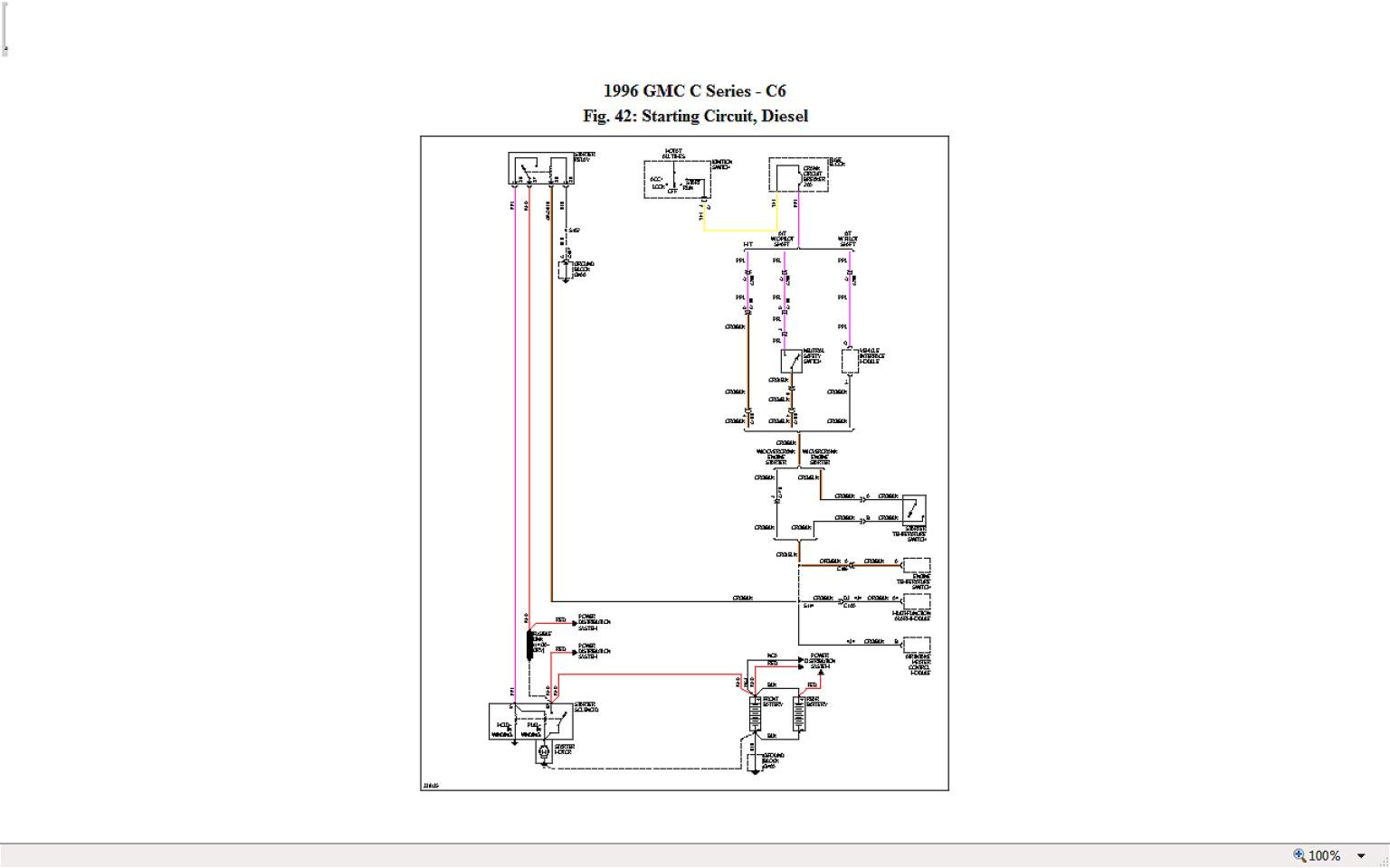 1994 gmc 3116 cat starter wiring diagram