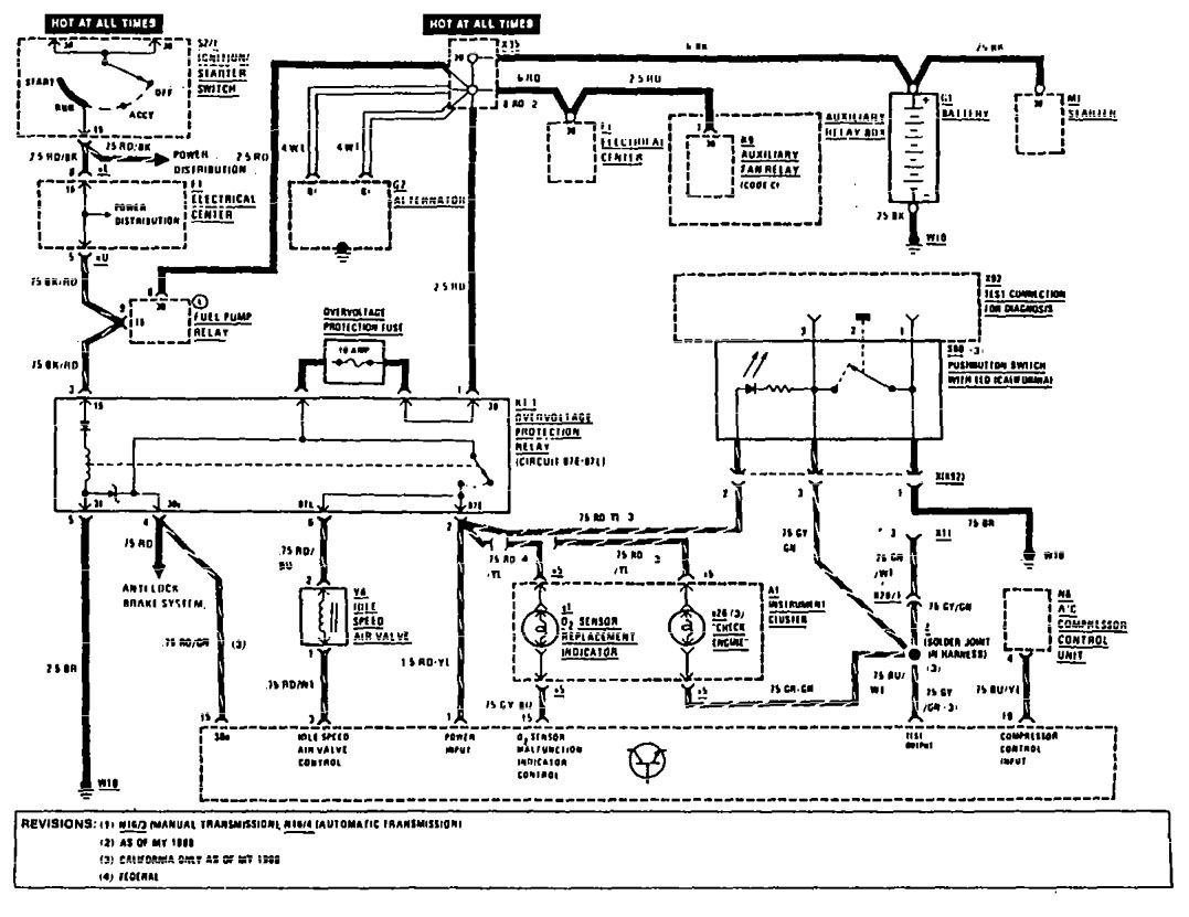1994 mercedes benz sl500 alternator wiring diagram