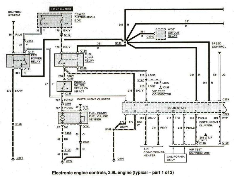 1994ford 2.3 how to diagnose fuel pump wiring diagram