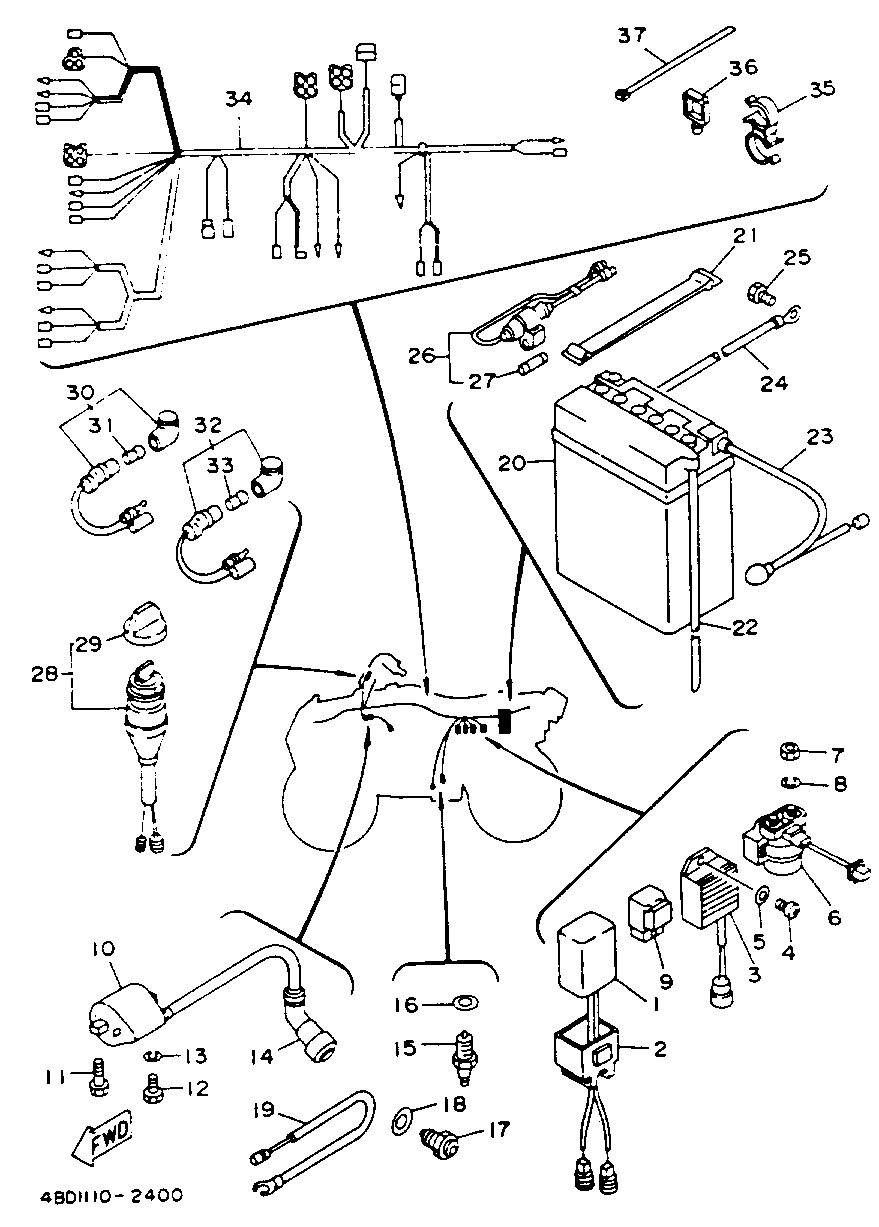 1995 polaris 4 wheeler neutral reverse light wiring diagram