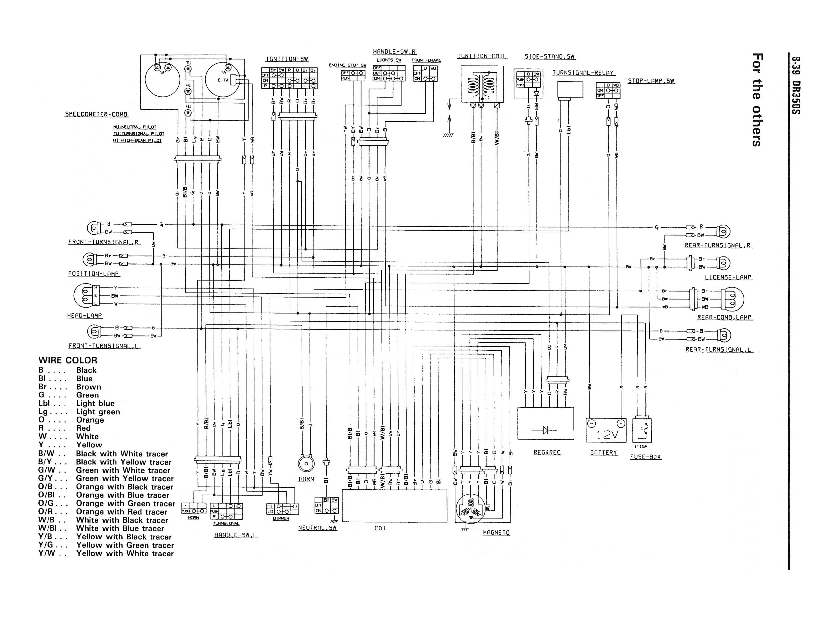 1995 suzuki dr350 wiring diagram