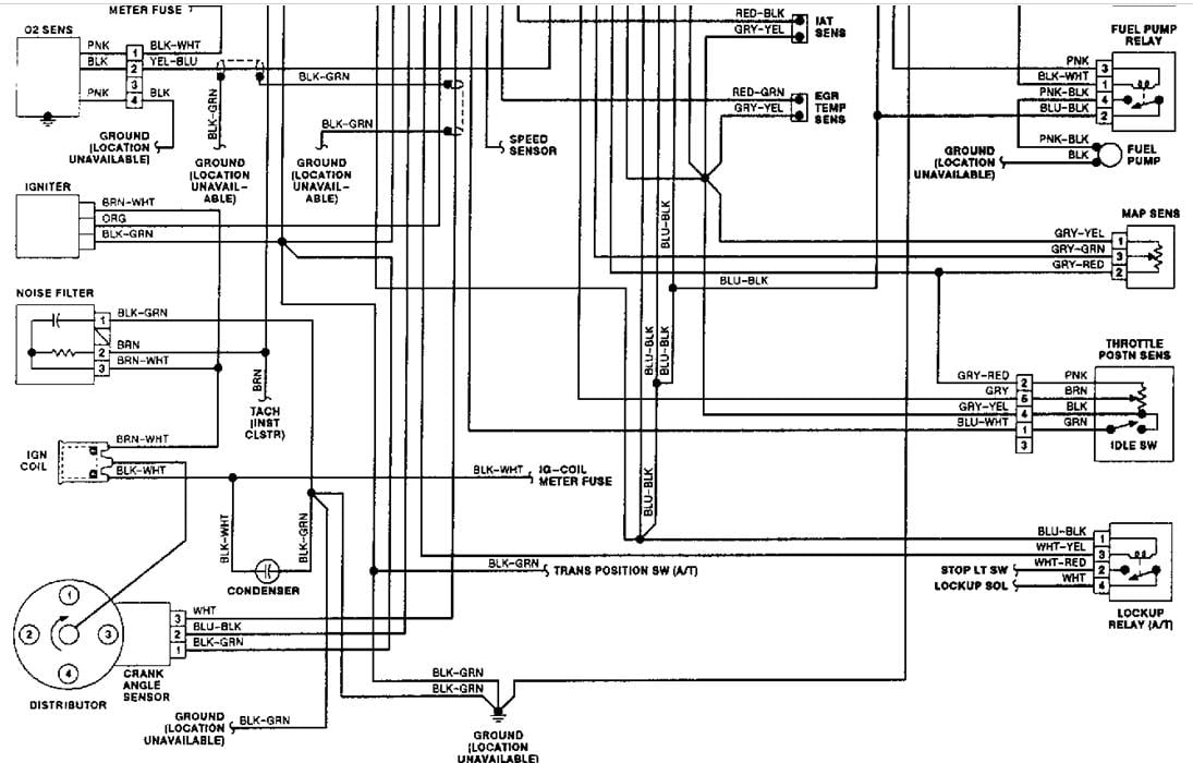 1995 suzuki esteem ignition wiring diagram