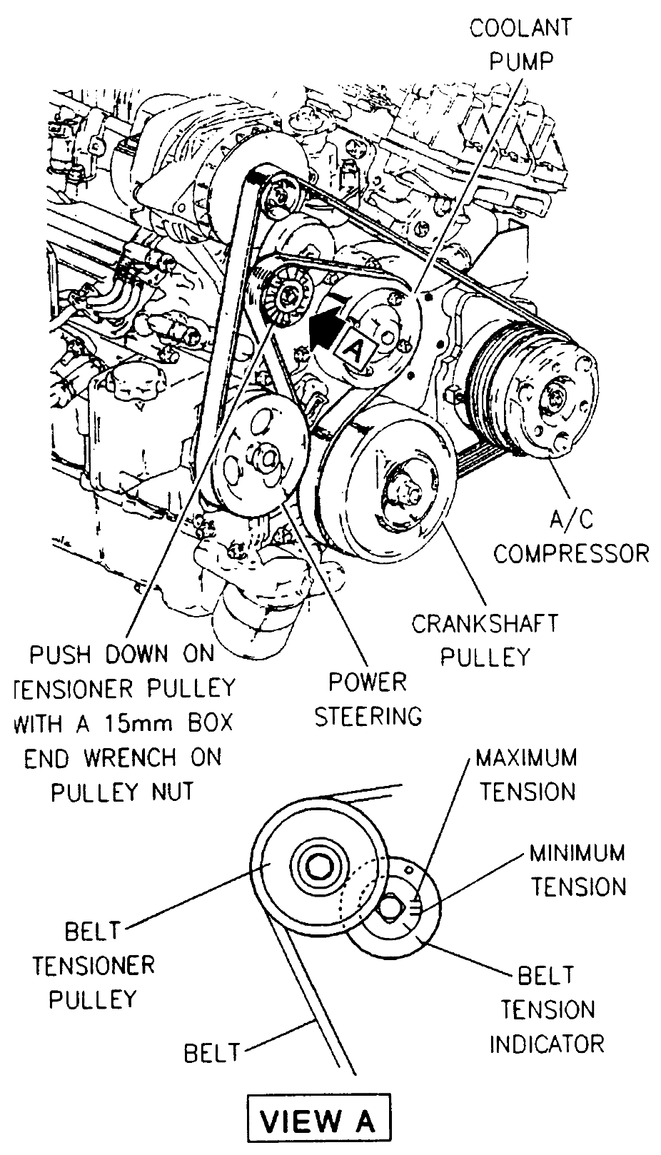 1997 buick lesabre serpentine belt diagram