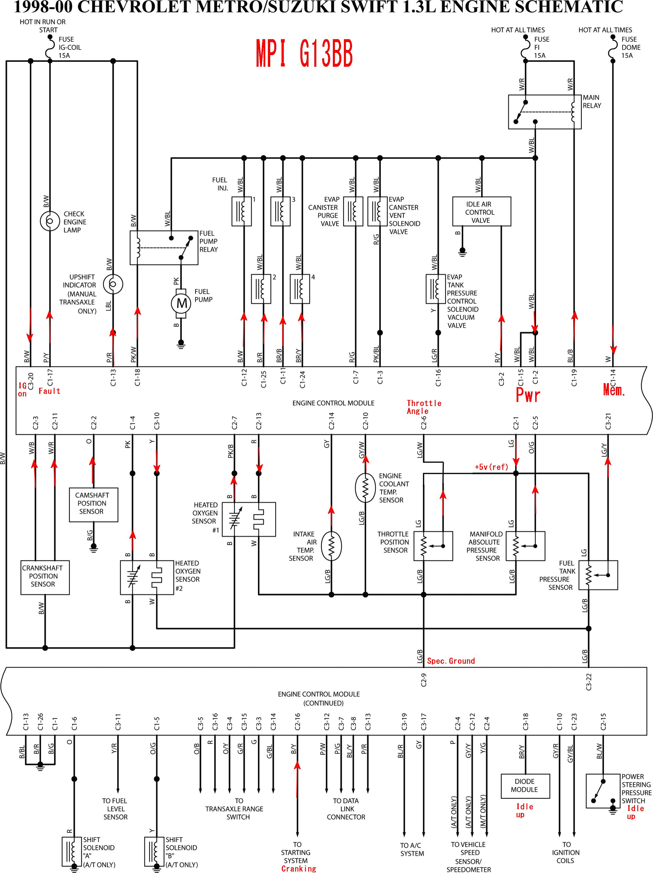 1997 geo metro 1.3l engine wiring diagram