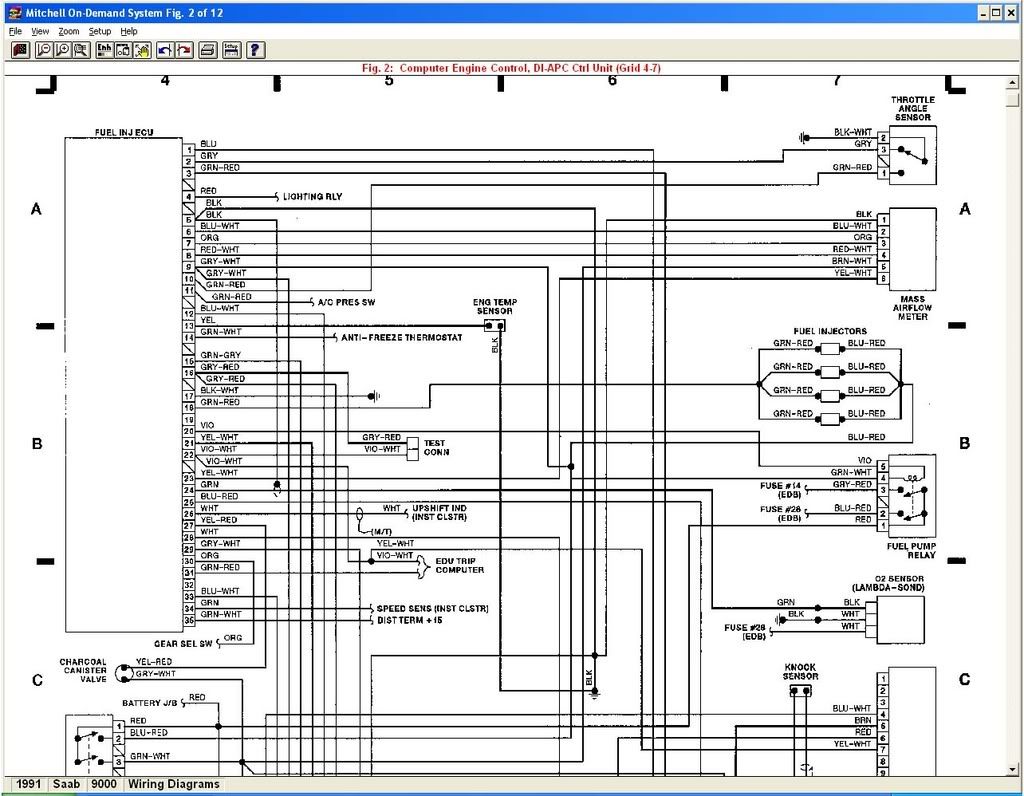 1997 Saab 900se Talledega Wiring Diagram