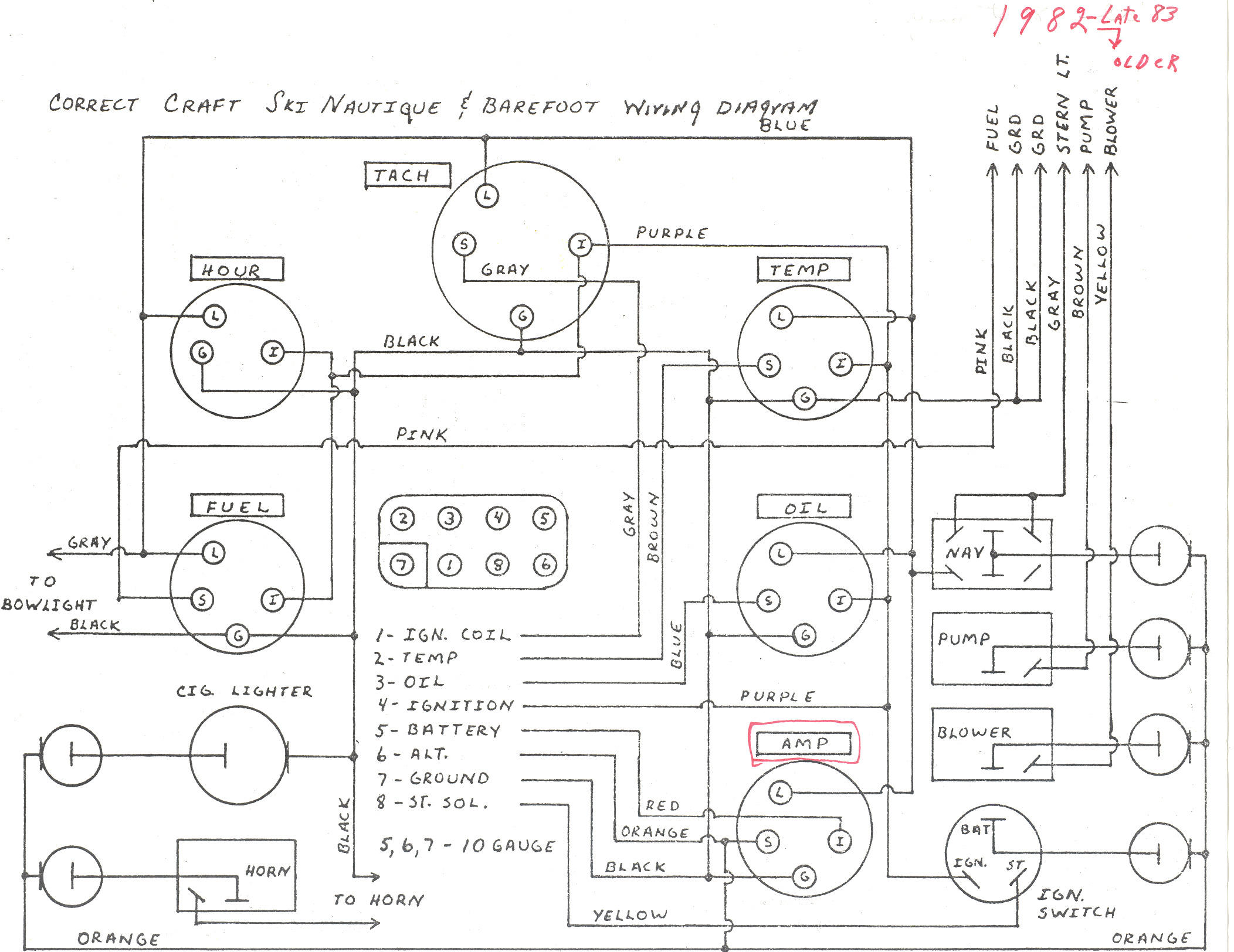 1997 Sea Ray Sundancer 270 Bilge Pump Alarm Wiring Diagram