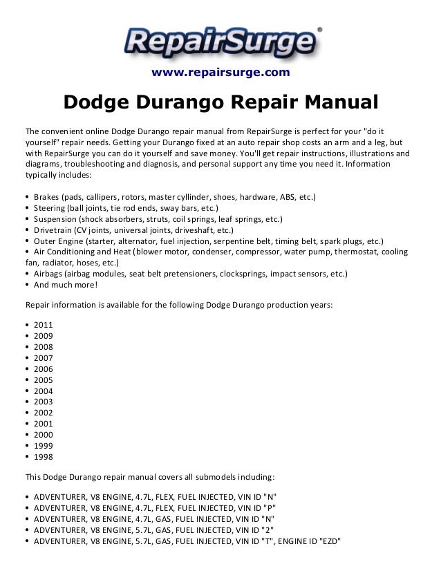 1998 5.2 dodge durango wiring diagram free download