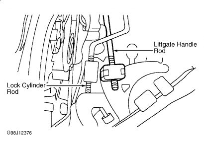 1998 ford explorer hood latch diagram