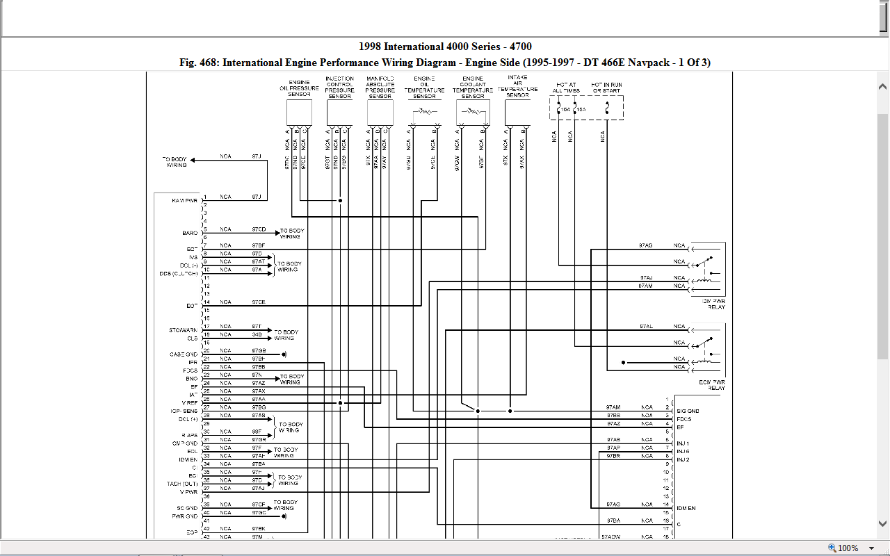 1998 International 4700 Dt466e Wiring Diagram 1981 international dt466 wiring diagram 