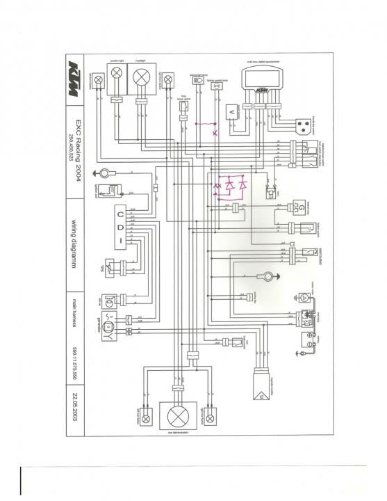 1998 ktm 380 exc wiring diagram