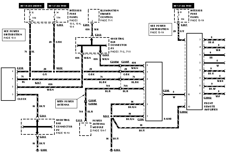 1998 mercury mystique radio wiring diagram