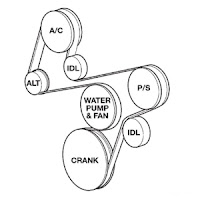 1998 nissan altima serpentine belt diagram