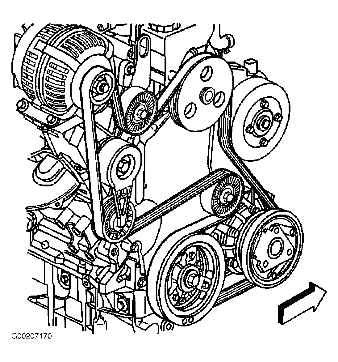 1998 oldsmobile 88 serpentine belt diagram