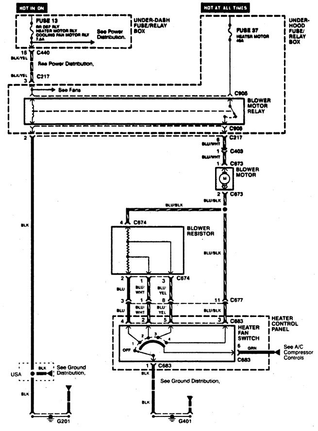 1999 acura gsr integra headlight wiring diagram