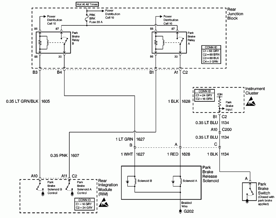 1999 cadillac dts / deville wiring diagram headlights