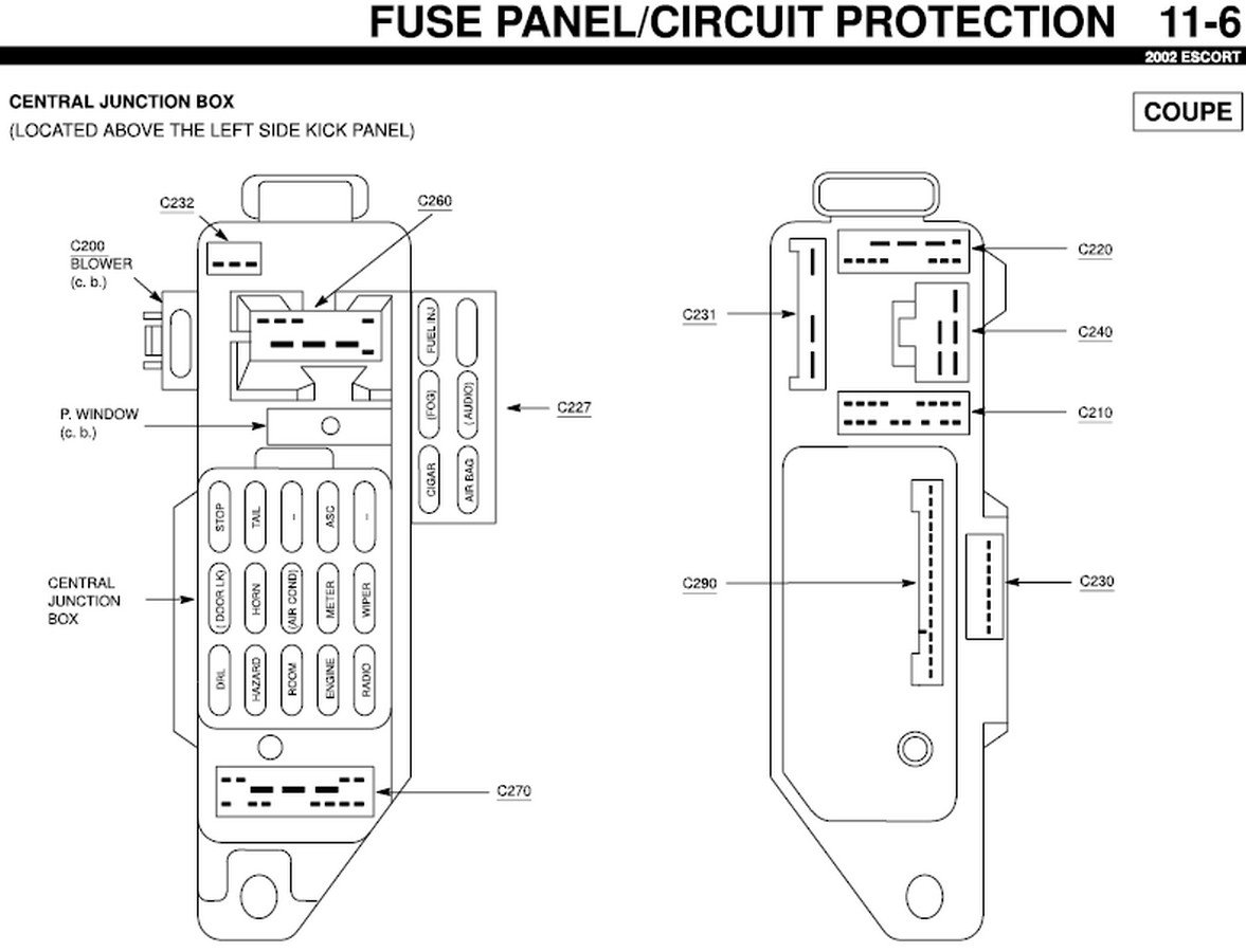 1999 ford escort zx2 wiring diagram