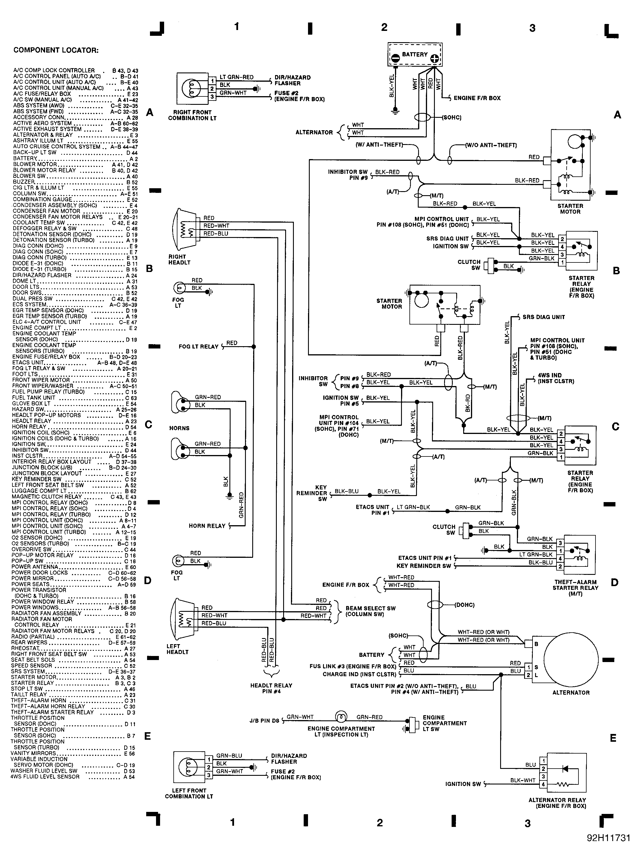 1999 mitsubishi mirage radio wiring diagram identification