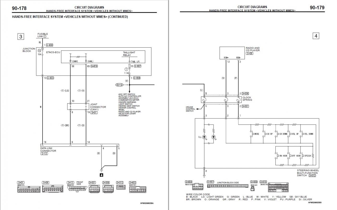 1999 mitsubishi mirage radio wiring diagram identification