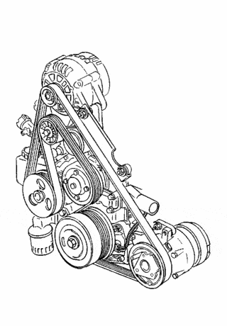 1999 oldsmobile intrigue serpentine belt diagram
