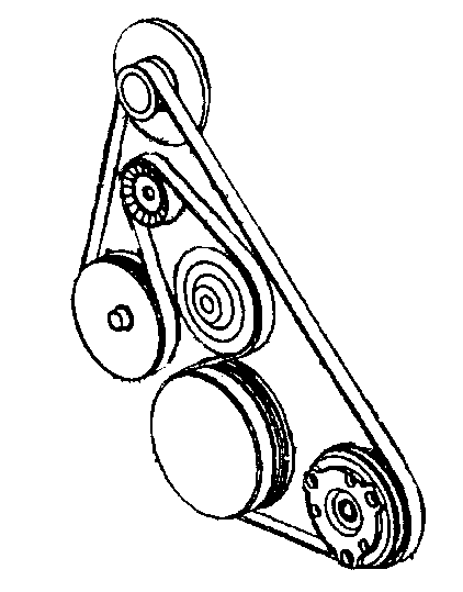 1999 oldsmobile intrigue serpentine belt diagram