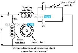 1ph run capacitor wiring diagram