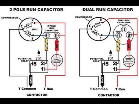 1ph run pacitor wiring diagram