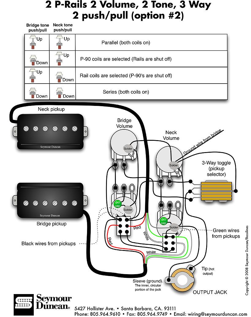 2 humbucker 1 volume 2 tone standard 5 way switch wiring diagram seymour duncan