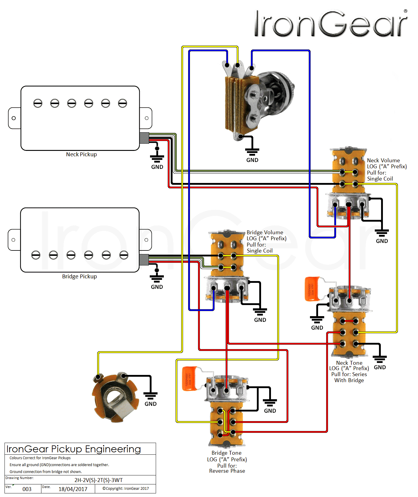 2 humbucker 2v 2t push pull wiring diagram