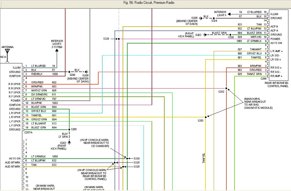 2000 ford excursion radio wiring diagram