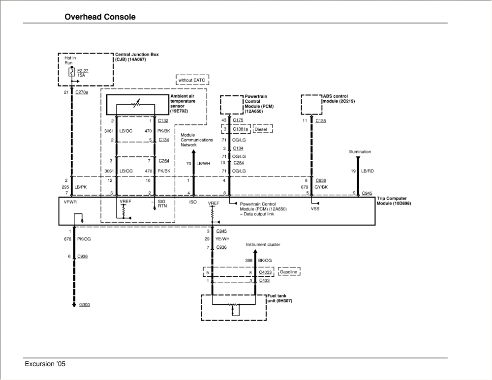 2000 ford excursion radio wiring diagram
