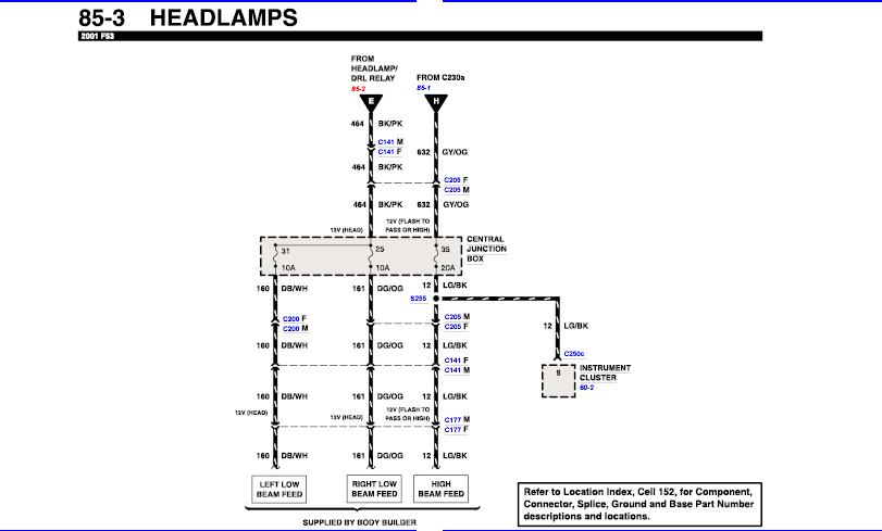 2000 ford f53 chassis headlight wiring diagram