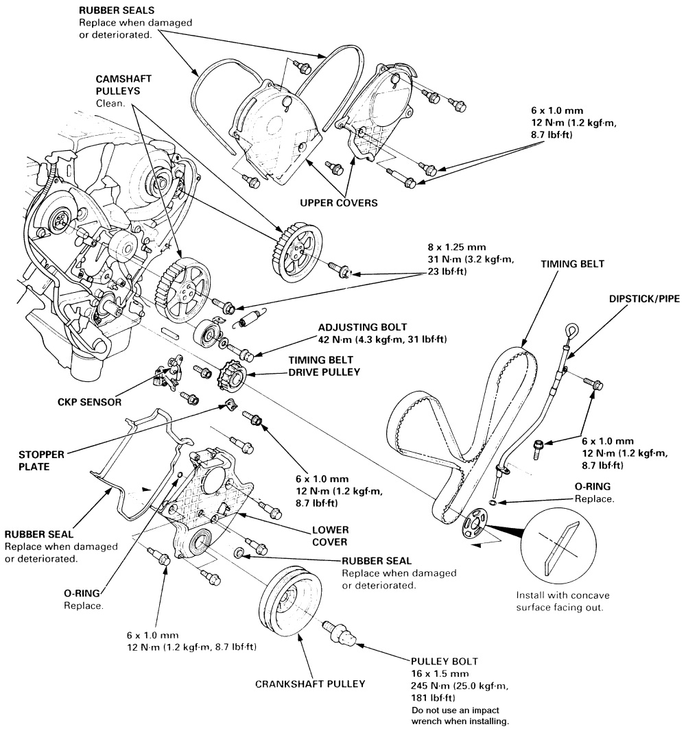 2000 honda accord v6 serpentine belt diagram