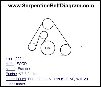 2000 mercury sable serpentine belt diagram