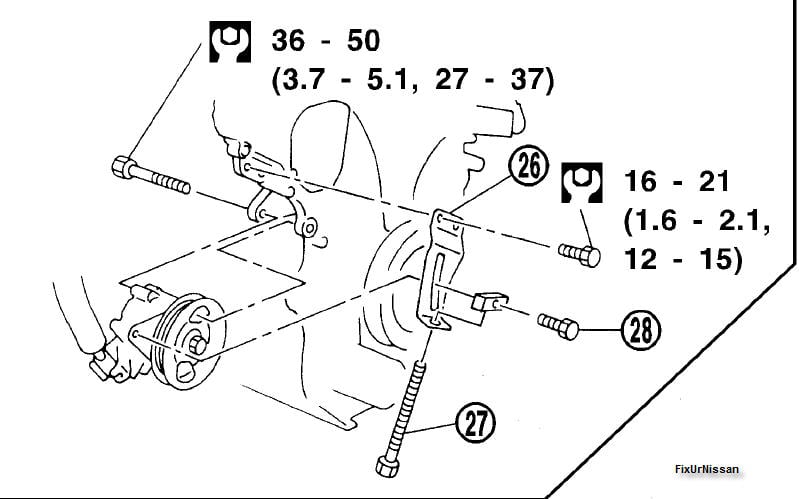 2000 nissan maxima power steering hose diagram