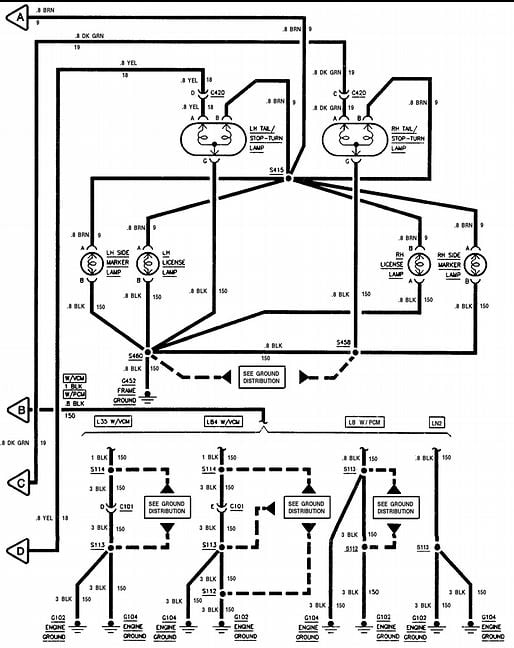 2000 Chevy Silverado Brake Light Switch Wiring Diagram - Database