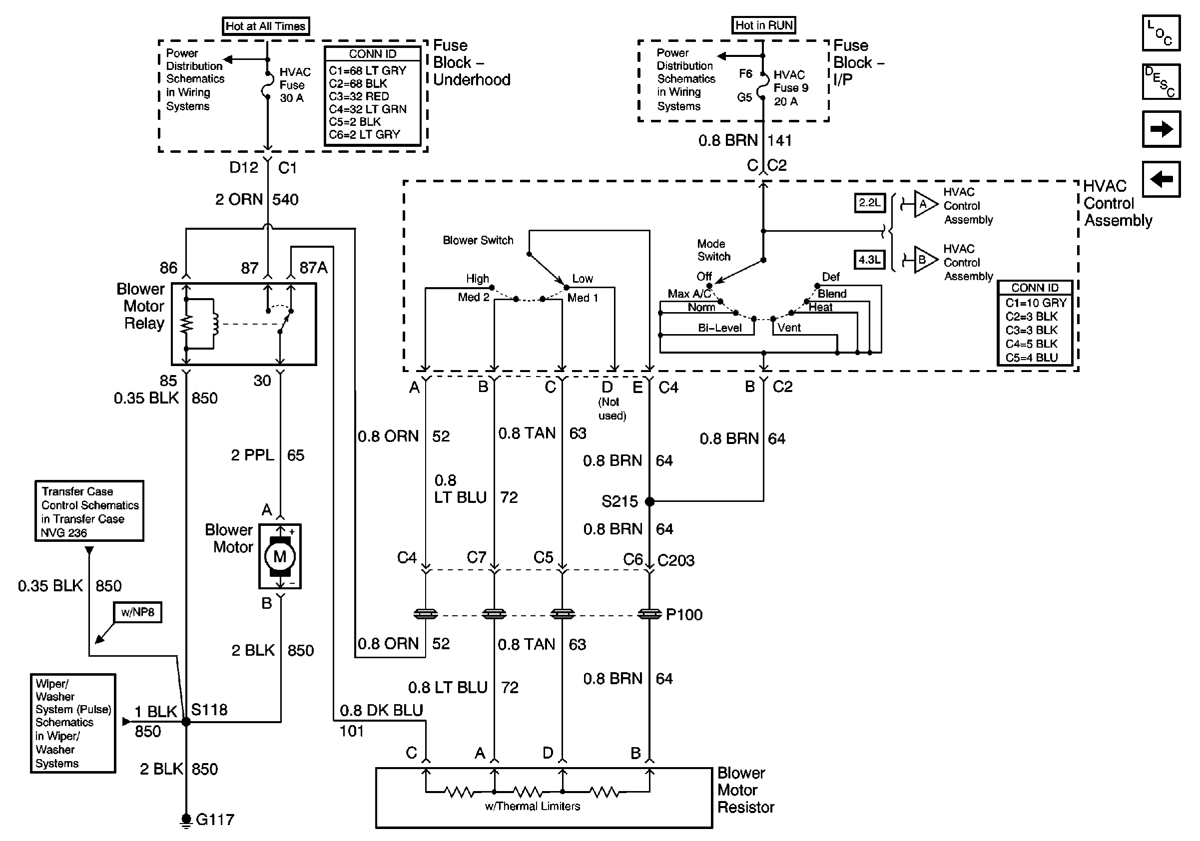 2001 bravada blower motor wiring diagram