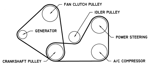 2001 chevy tracker serpentine belt diagram