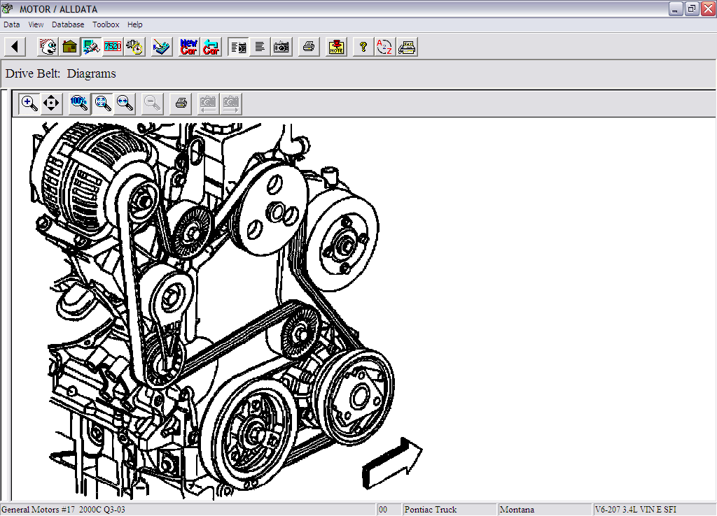 2001 chevy venture serpentine belt diagram