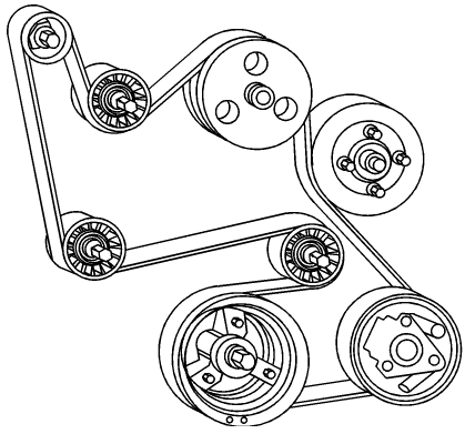 2001 chevy venture serpentine belt diagram