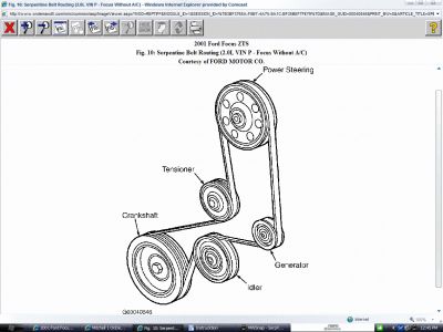 2001 ford focus serpentine belt routing