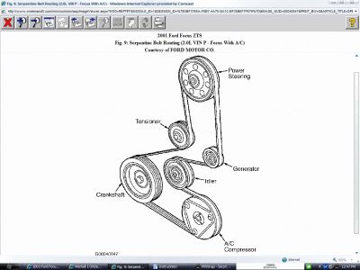 2001 ford focus serpentine belt routing