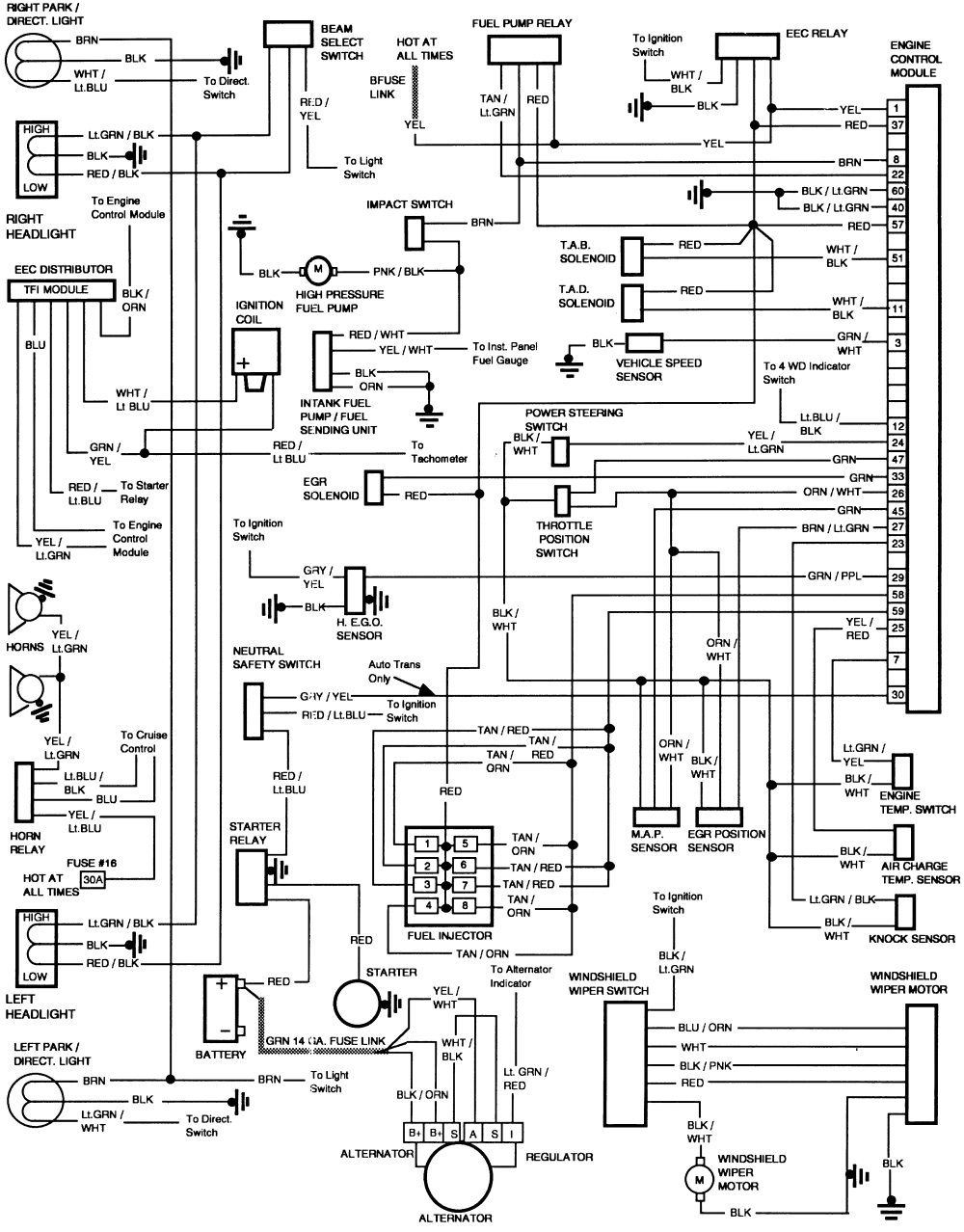 2001 p71 eec wiring diagram