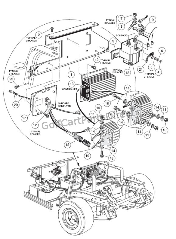 Club Car Golf Cart Battery Wiring Diagram 36 Volt - Wiring Diagram