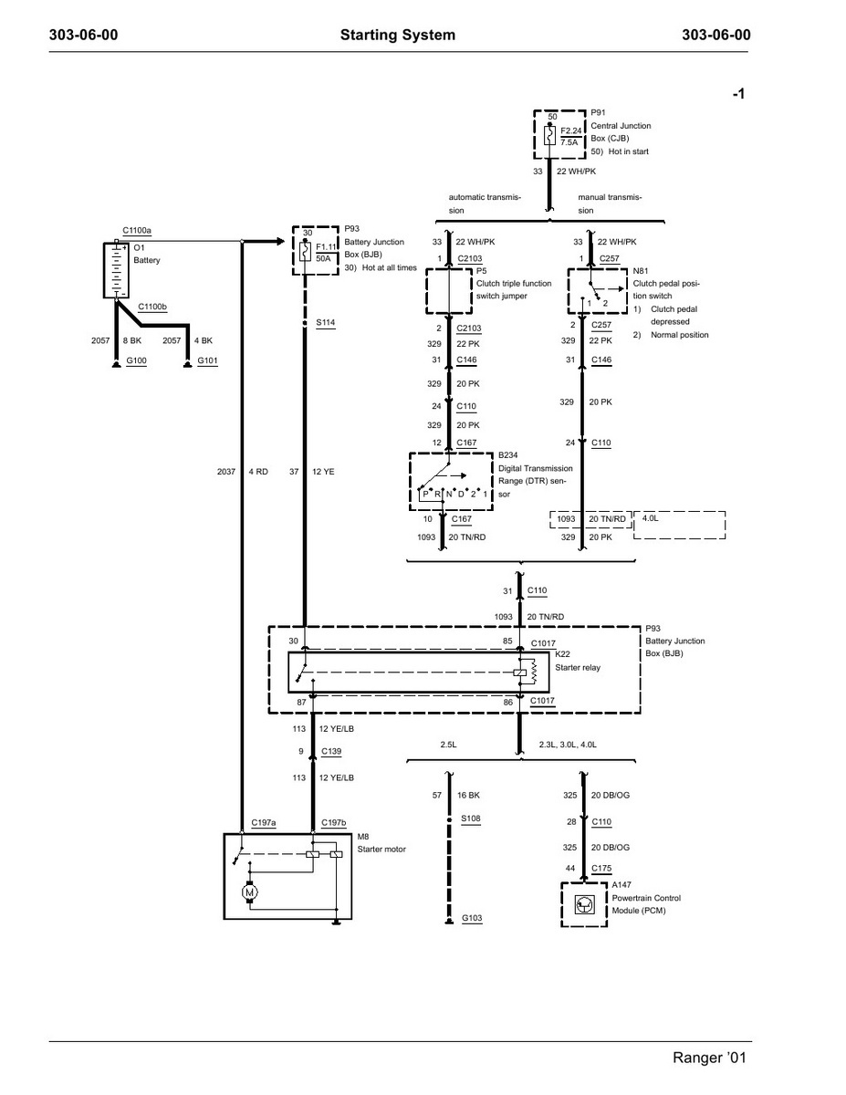 2002 Ford F150 Starter Relay Wiring Diagram 5.4l