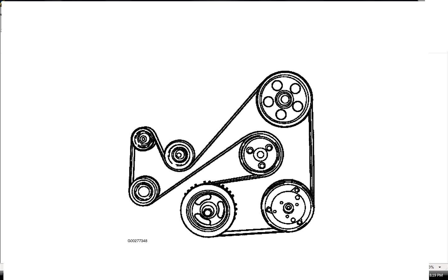 2002 Ford Taurus Serpentine Belt Routing