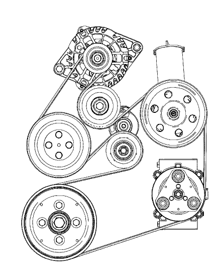 2002 Ford Taurus Serpentine Belt Routing