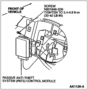 2002 mercury cougar pats system wiring diagram