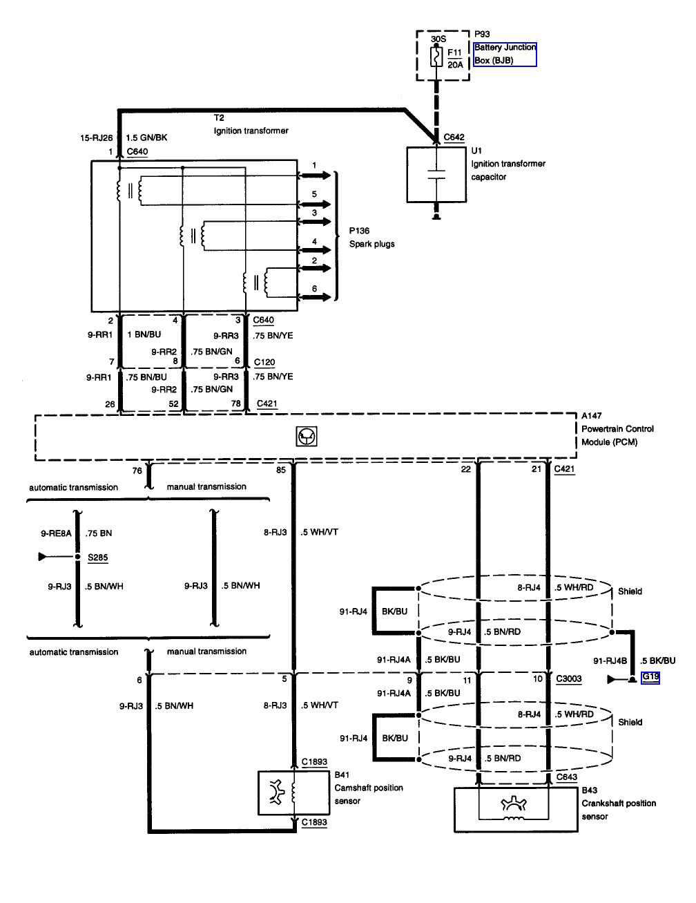 2002 Mercury Cougar Pats System Wiring Diagram